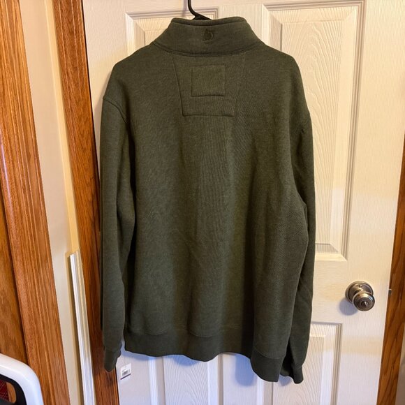 G.H. Bass & Co Pine Ridge Green Fleece Pullover Sweatshirt Men's Size XXL NWT - Picture 2 of 4